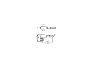 E+H FTL3x M12 Socket Cable with LED Indicator